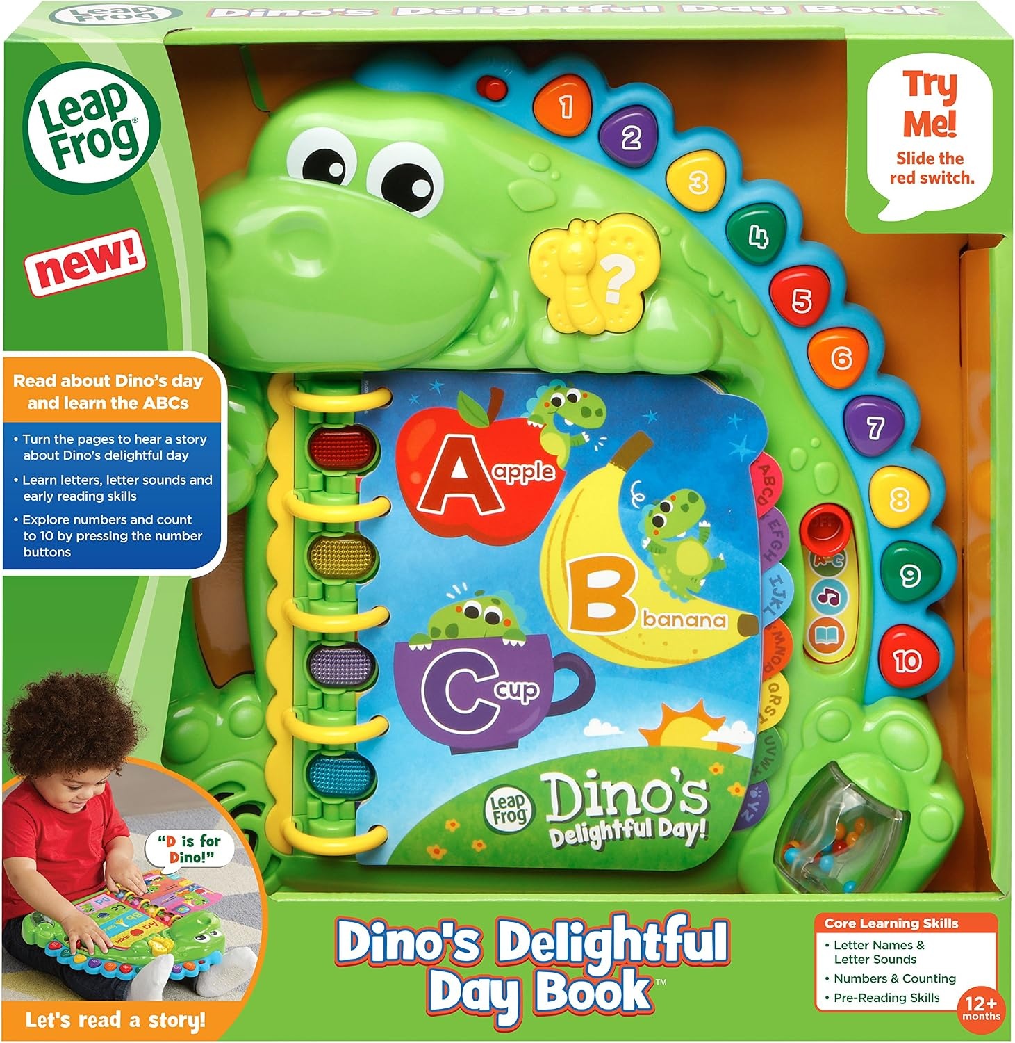 image:imageLeapFrog Dinos Delightful Day Alphabet Book GreenGreen