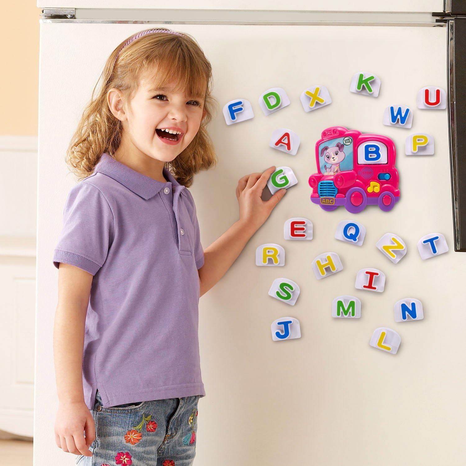 image:imageLeapFrog Fridge Phonics Magnetic Letter Set YellowPink