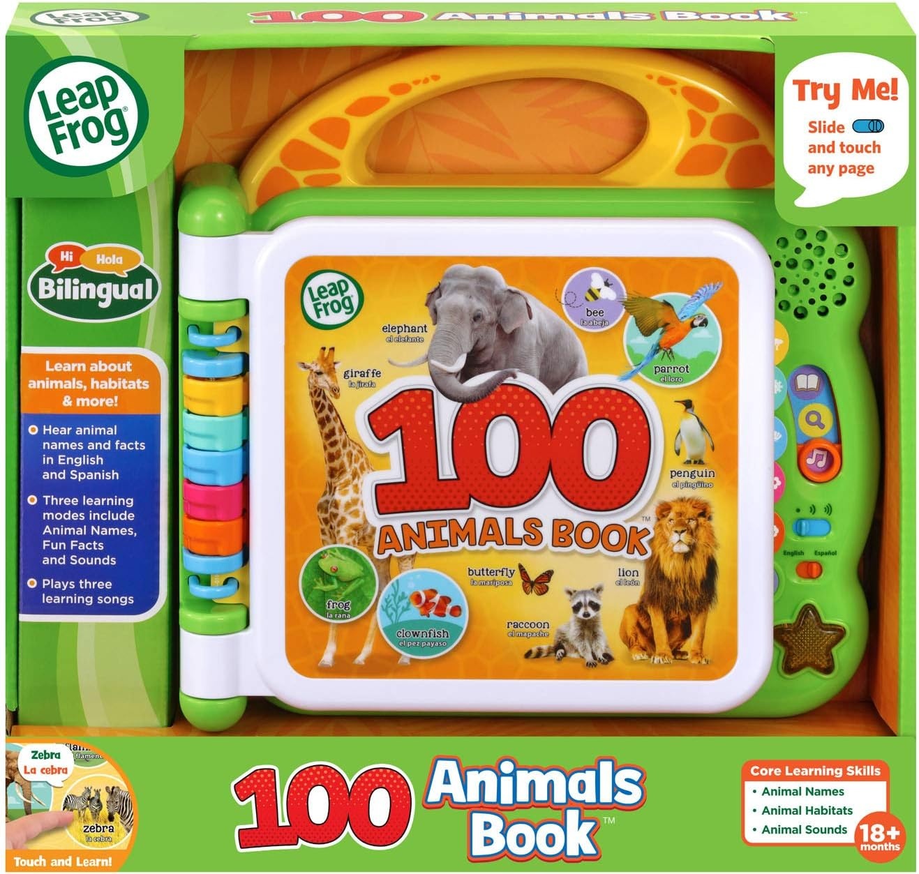 image:imageLeapFrog Learning Friends 100 Words BookAnimals Green