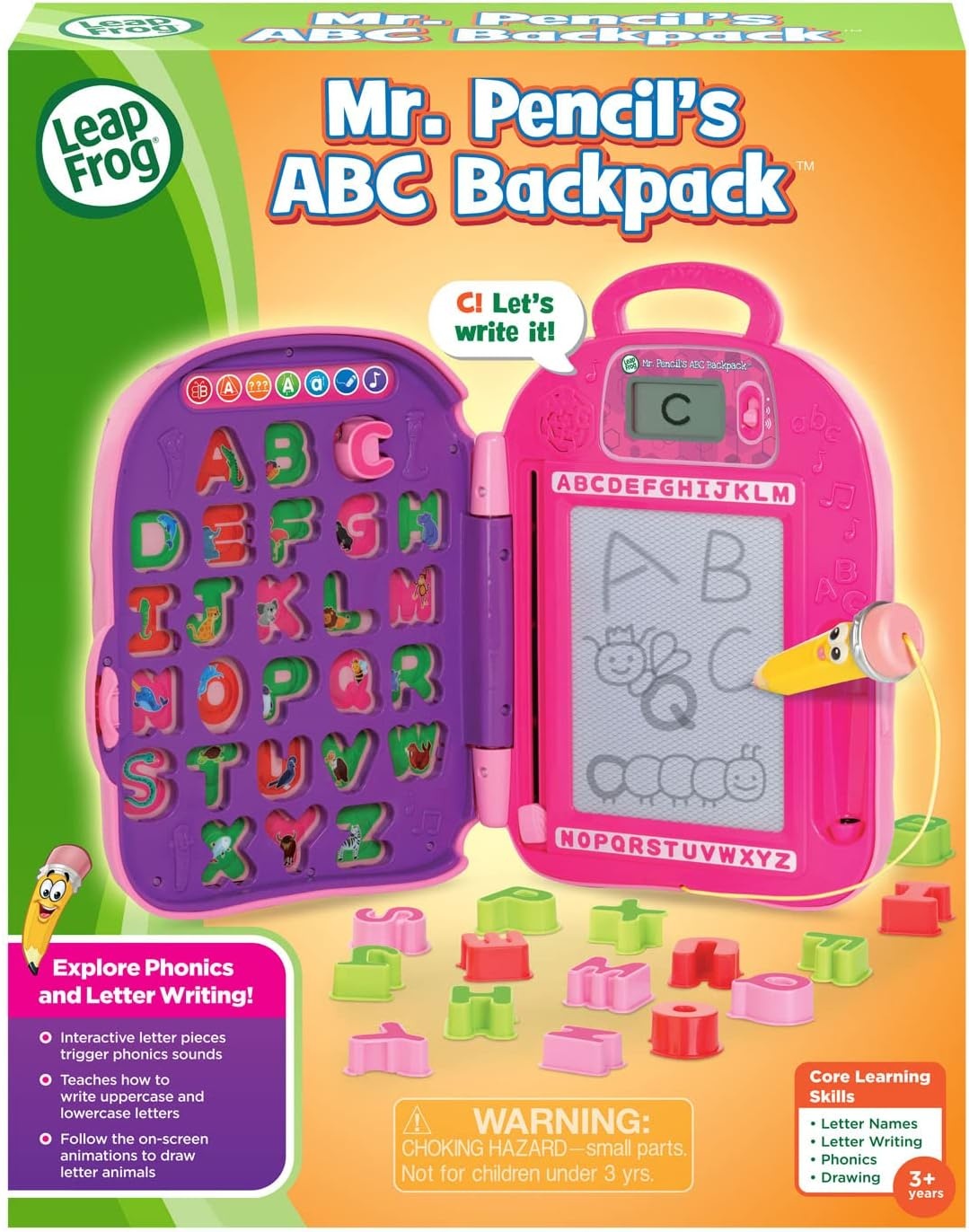 image:imageLeapFrog Mr Pencils ABC Backpack Frustration Free Packaging GreenPink