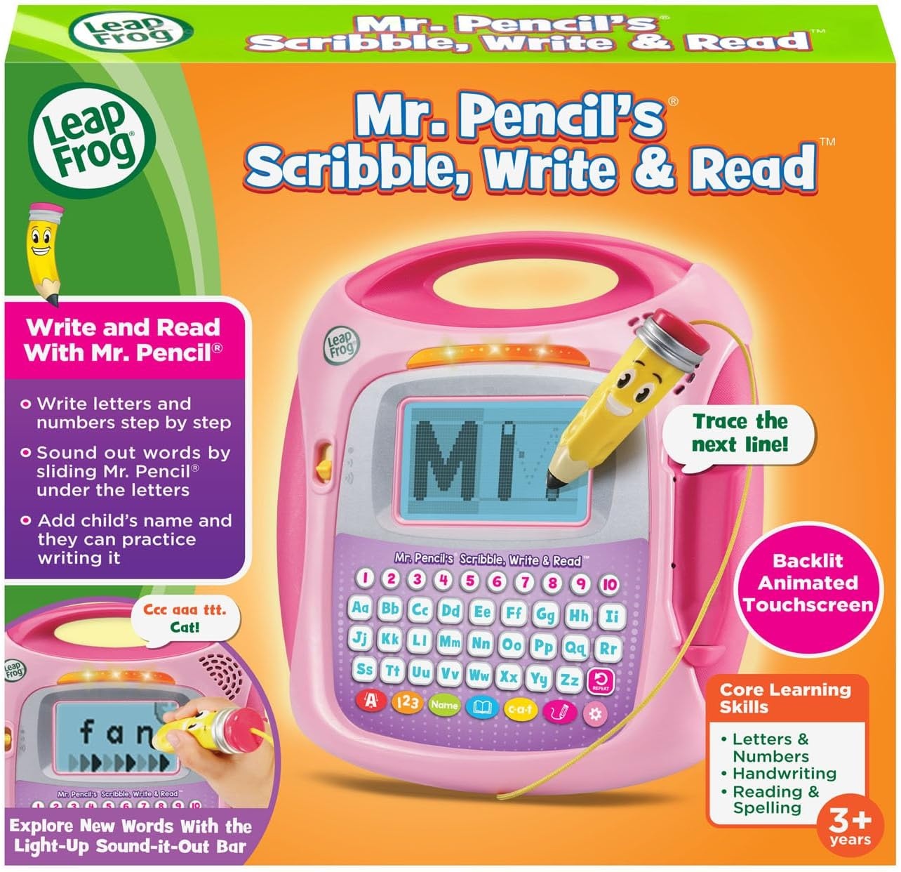 image:imageLeapFrog Mr Pencils Scribble Write and Read GreenPink