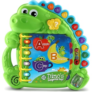 LeapFrog Dino’s Delightful Day Alphabet Book, Green(Green)