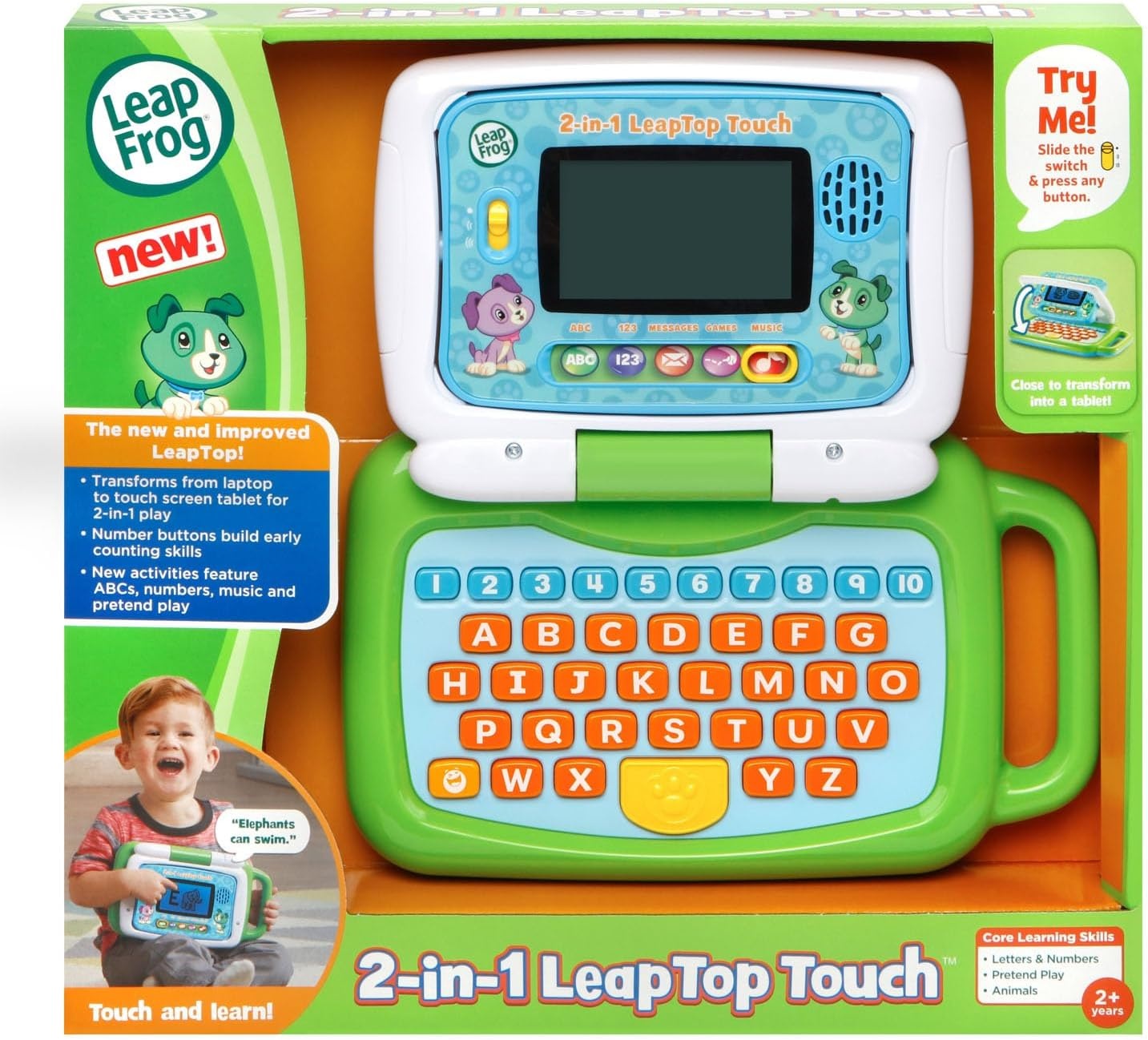 image:imageLeapFrog 2in1 LeapTop Touch PinkGreen