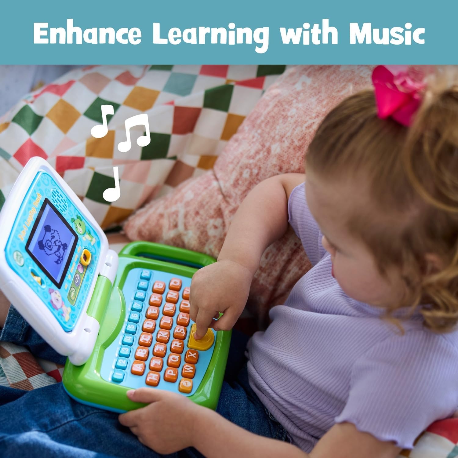 image:imageLeapFrog 2in1 LeapTop Touch PinkGreen