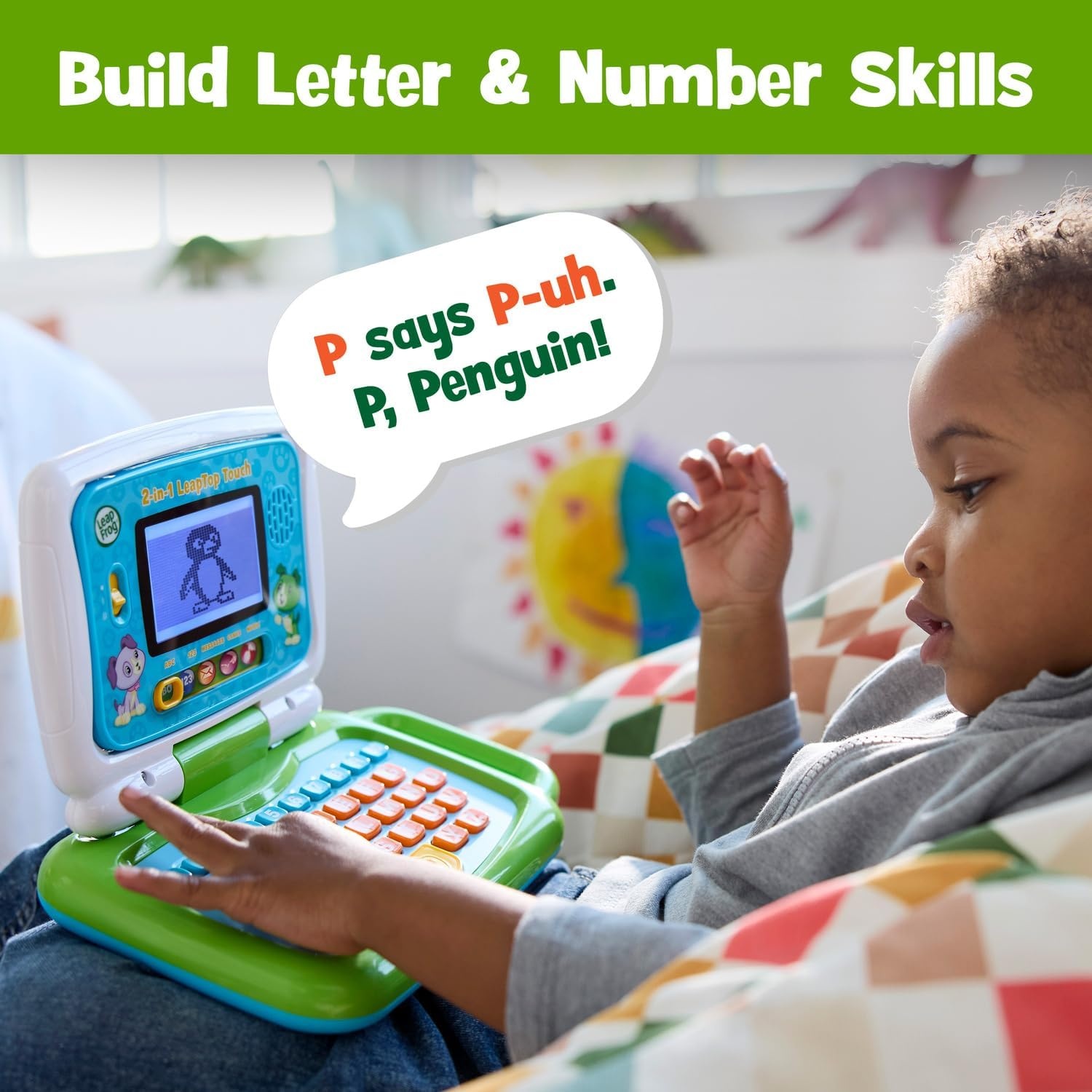 image:imageLeapFrog 2in1 LeapTop Touch PinkGreen