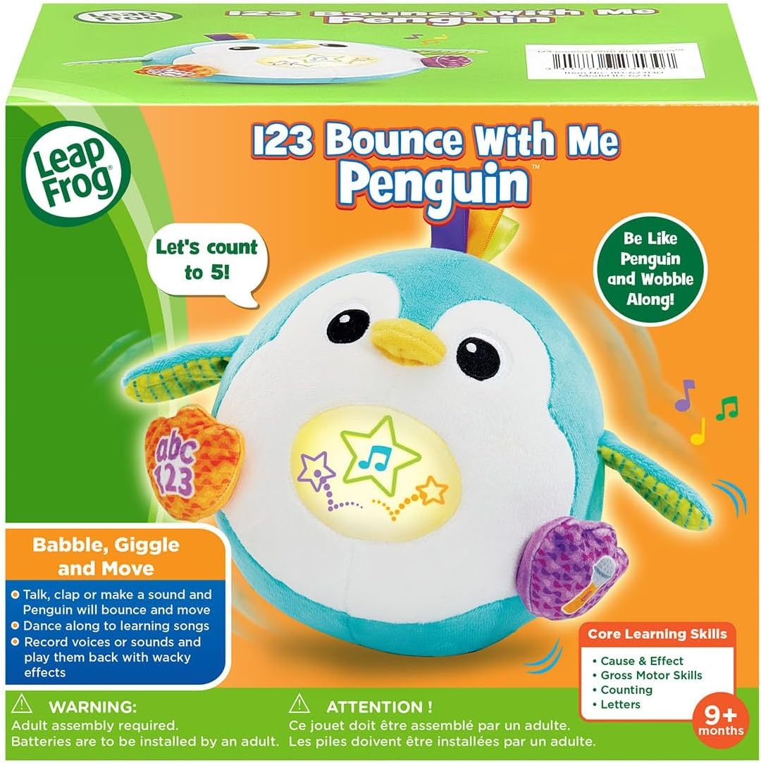 image:imageLeapFrog 123 Bounce with Me Penguin Plush Dancing Baby Toy