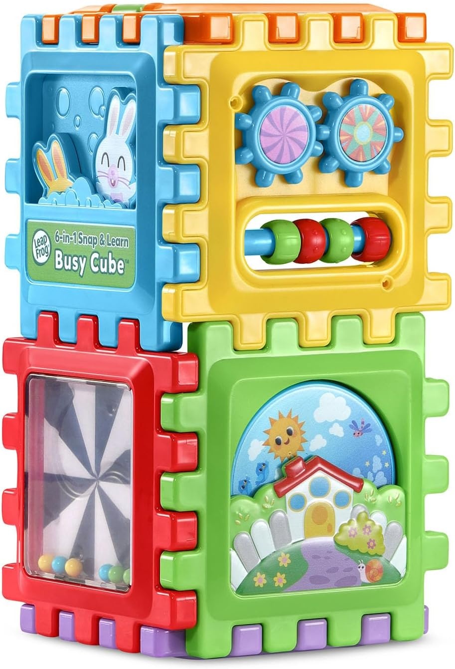 image:imageLeapFrog 6in1 Snap and Learn Busy Cube Motor Skills Baby Toy