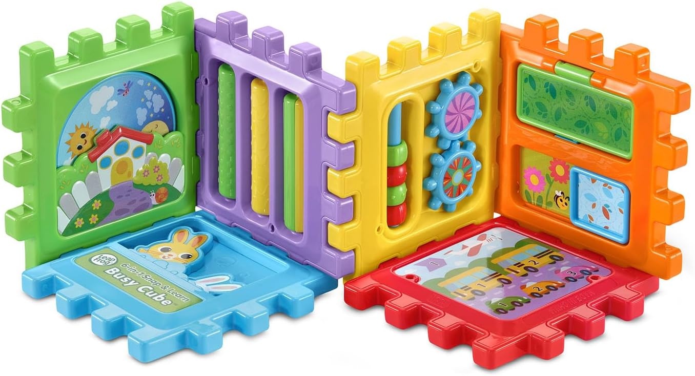 image:imageLeapFrog 6in1 Snap and Learn Busy Cube Motor Skills Baby Toy