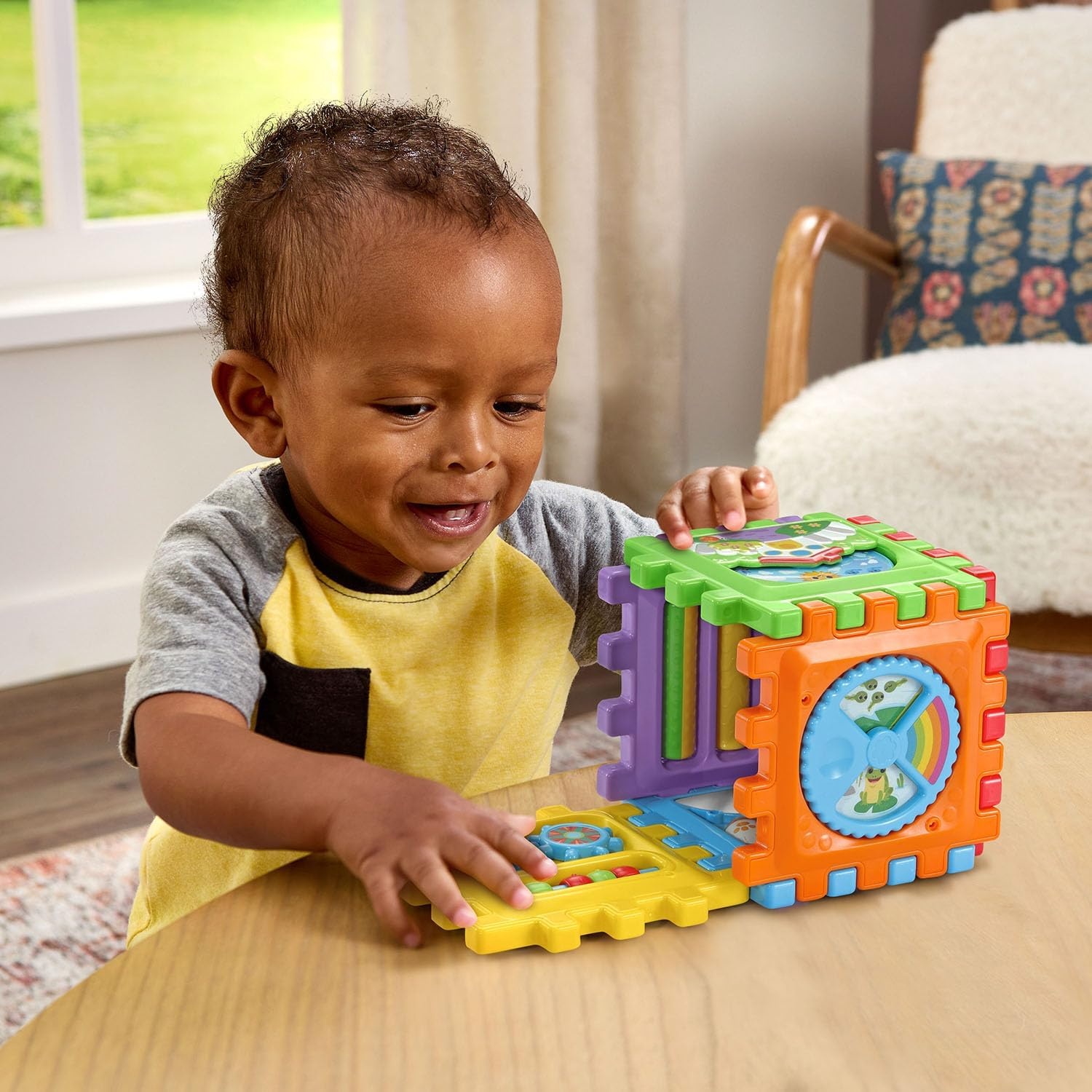 image:imageLeapFrog 6in1 Snap and Learn Busy Cube Motor Skills Baby Toy