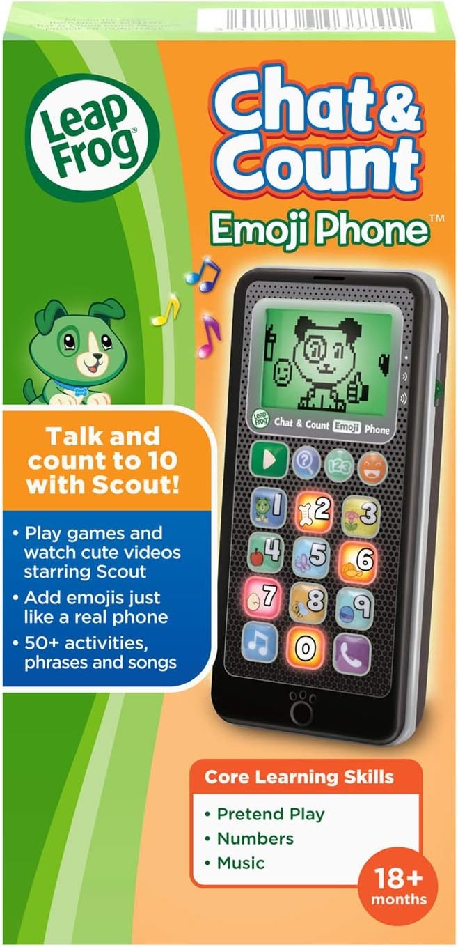 image:imageLeapFrog Chat and Count Emoji Phone PurpleBlack