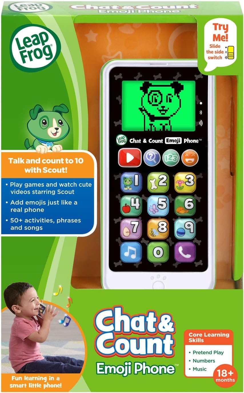image:imageLeapFrog Chat and Count Emoji Phone PurpleGreen