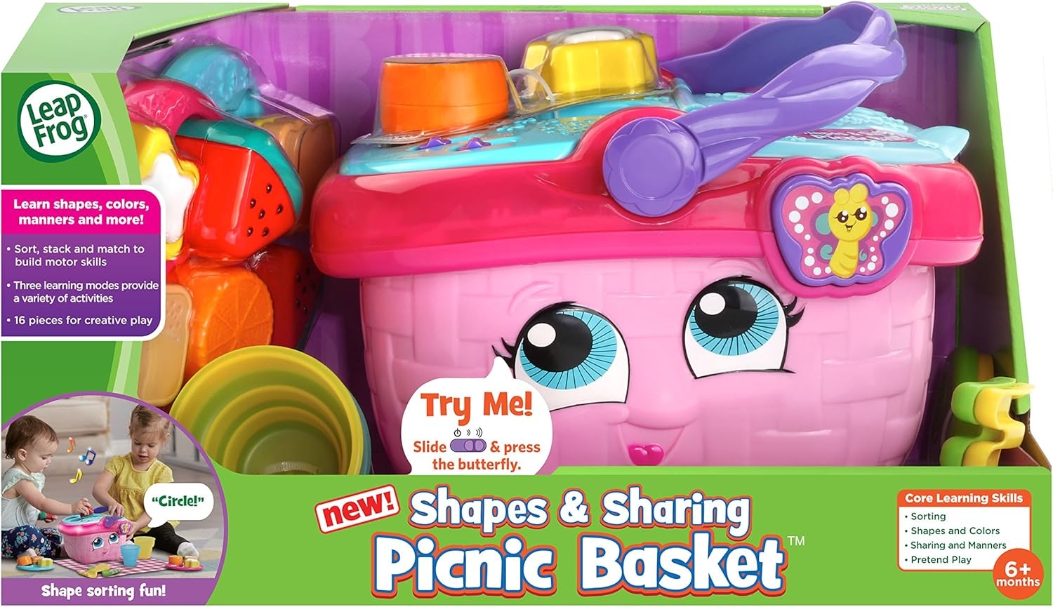 image:imageLeapFrog Shapes amp Sharing Picnic Basket Frustration Free PackagingPink