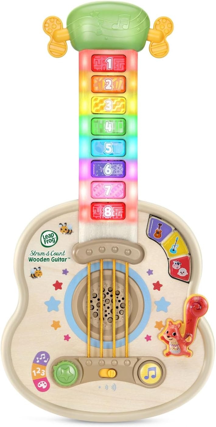 image:imageLeapFrog Strum and Count Wooden Guitar Musical Toddler Toy