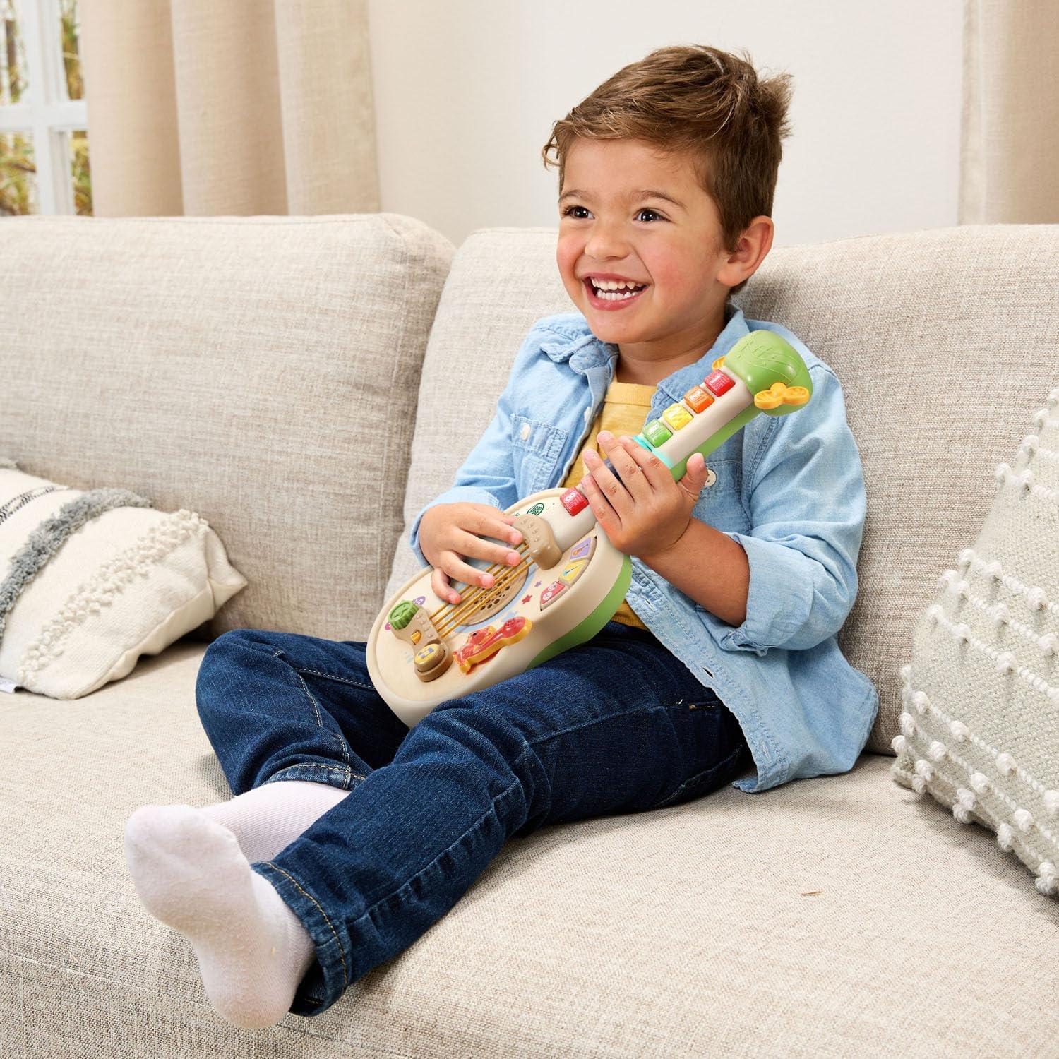 image:imageLeapFrog Strum and Count Wooden Guitar Musical Toddler Toy