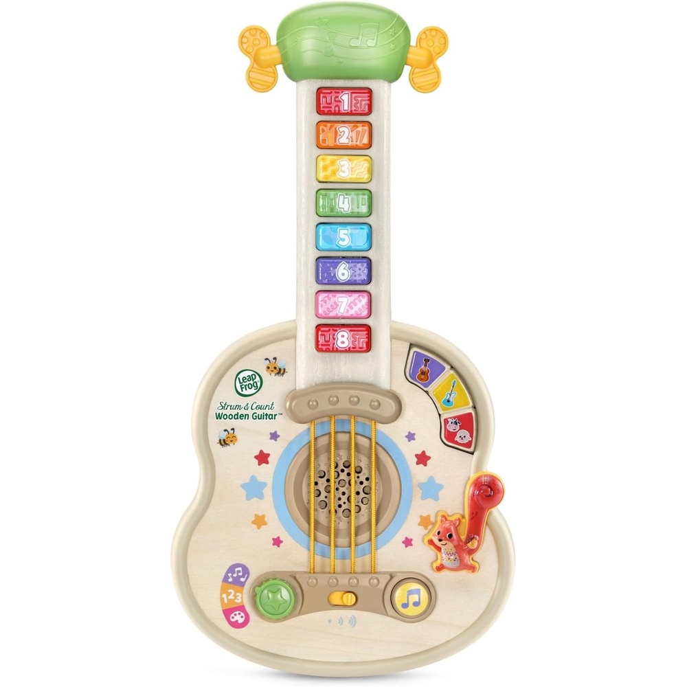 image:imageLeapFrog Strum and Count Wooden Guitar Musical Toddler Toy