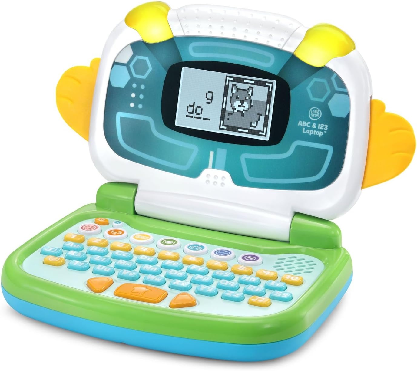 image:imageLeapFrog ABC and 123 Laptop for Preschoolers Ages 37 Years PinkGreen