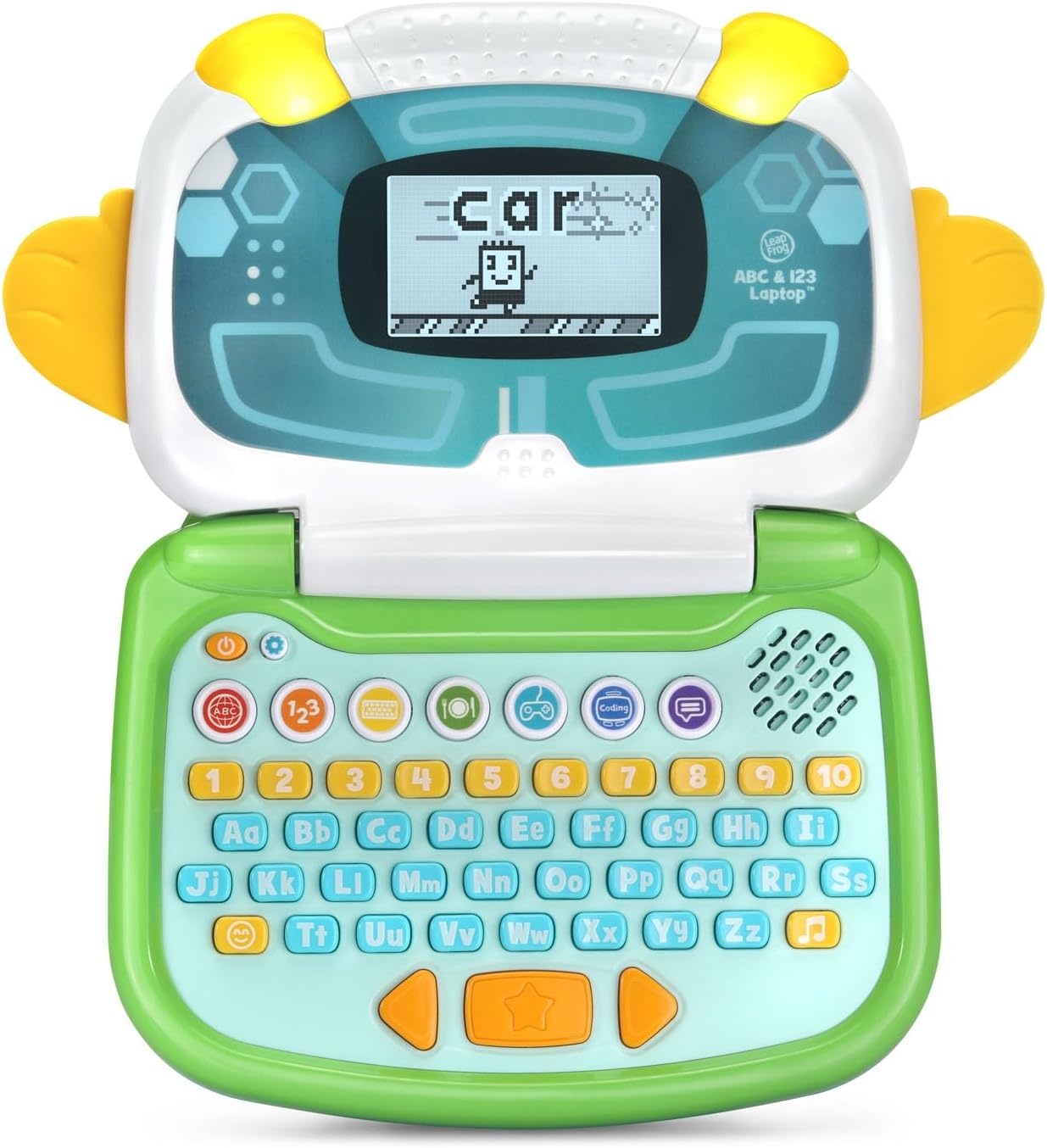 image:imageLeapFrog ABC and 123 Laptop for Preschoolers Ages 37 Years PinkGreen