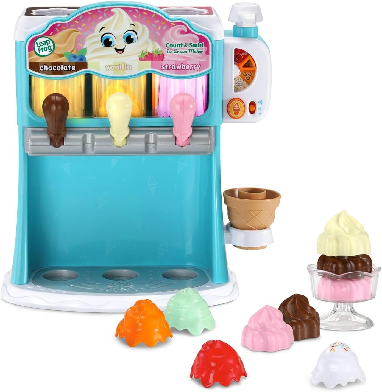image:imageLeapFrog Count and Swirl Ice Cream Maker Playset for Kids PinkBlue