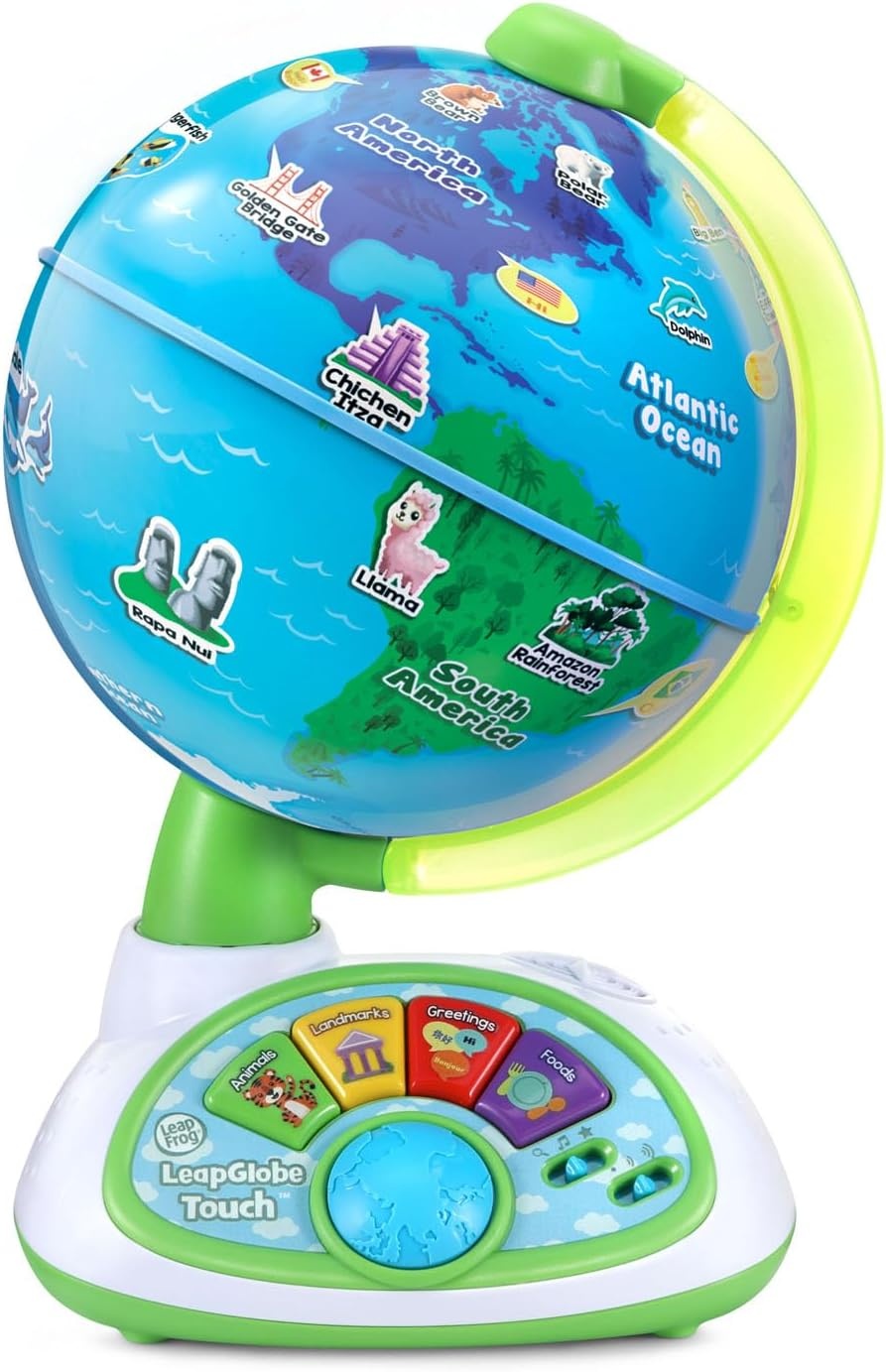image:imageLeapFrog LeapGlobe LightUp and Touch Interactive Electronic Globe for Kids Exploration Toy for Ages 3 and Up