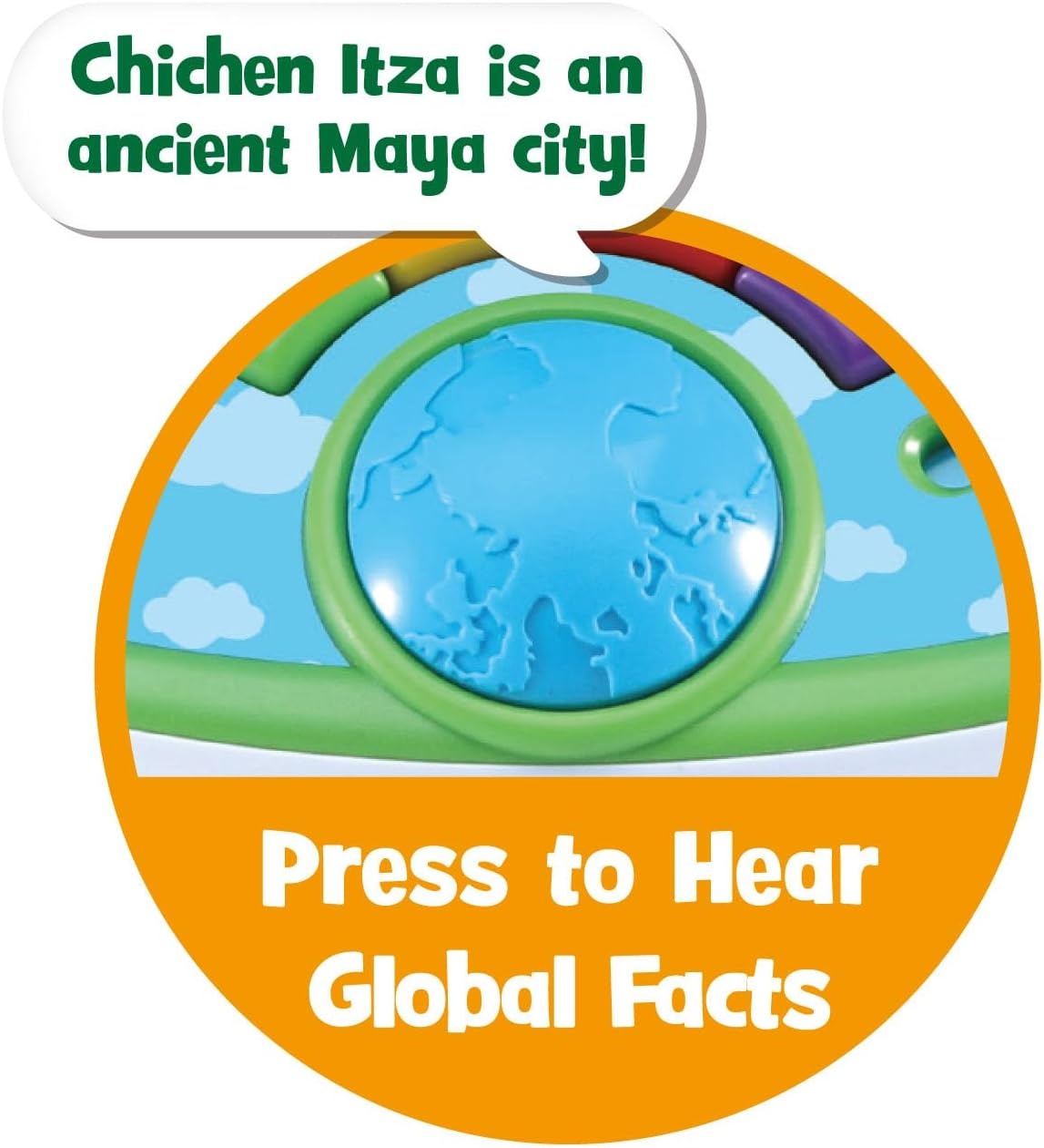 image:imageLeapFrog LeapGlobe LightUp and Touch Interactive Electronic Globe for Kids Exploration Toy for Ages 3 and Up