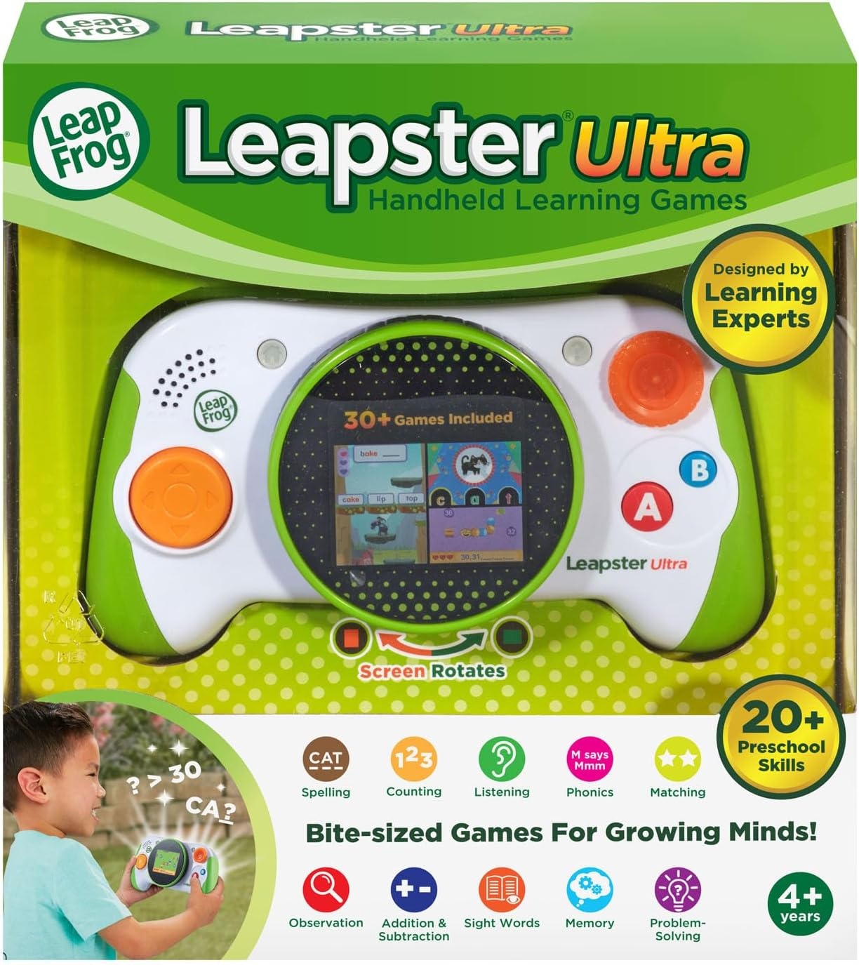 image:imageLeapFrog Leapster Ultra Handheld Learning Game Console for Kids Age 4