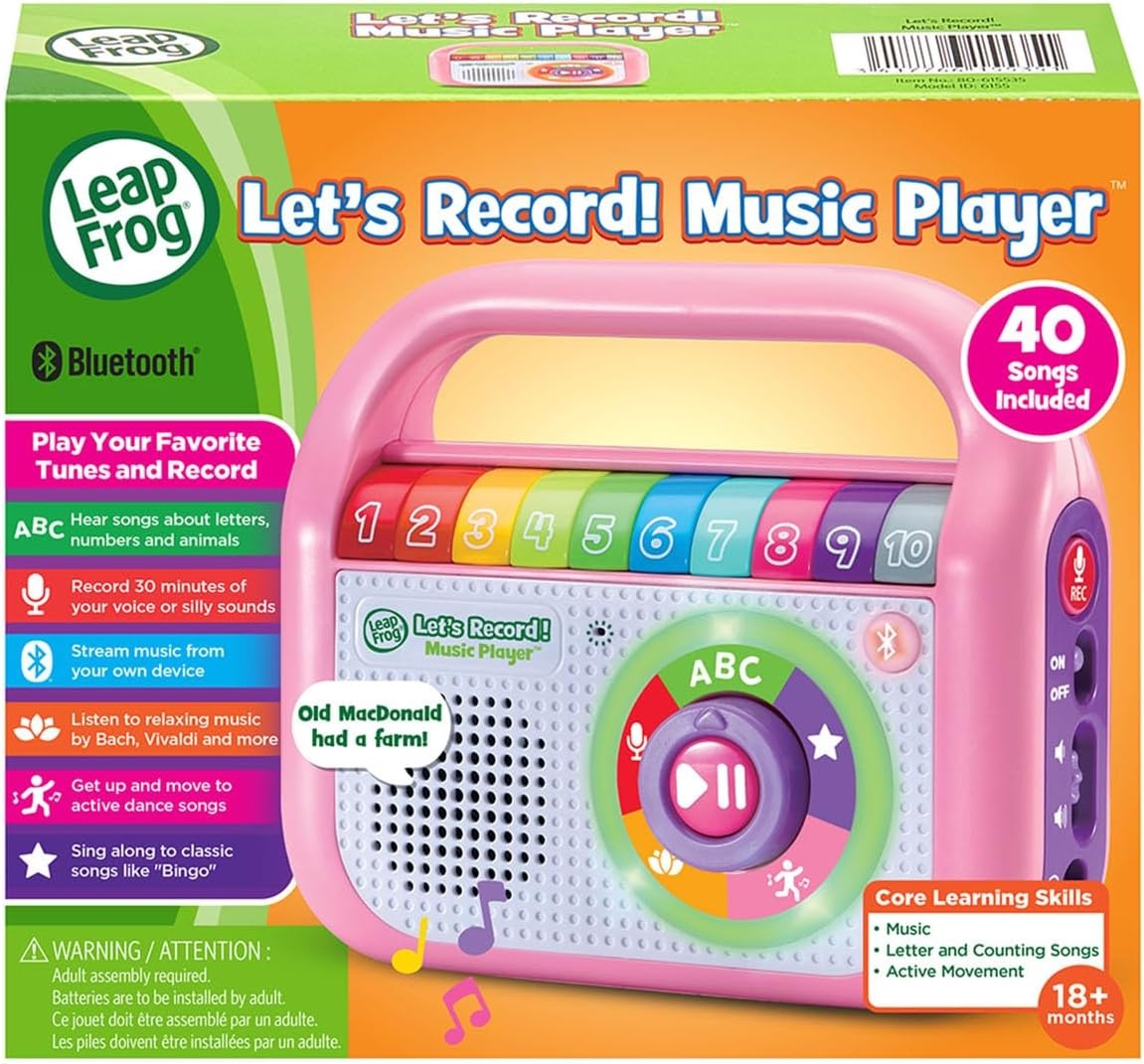 image:imageLeapFrog Lets Record Music Player TealPink