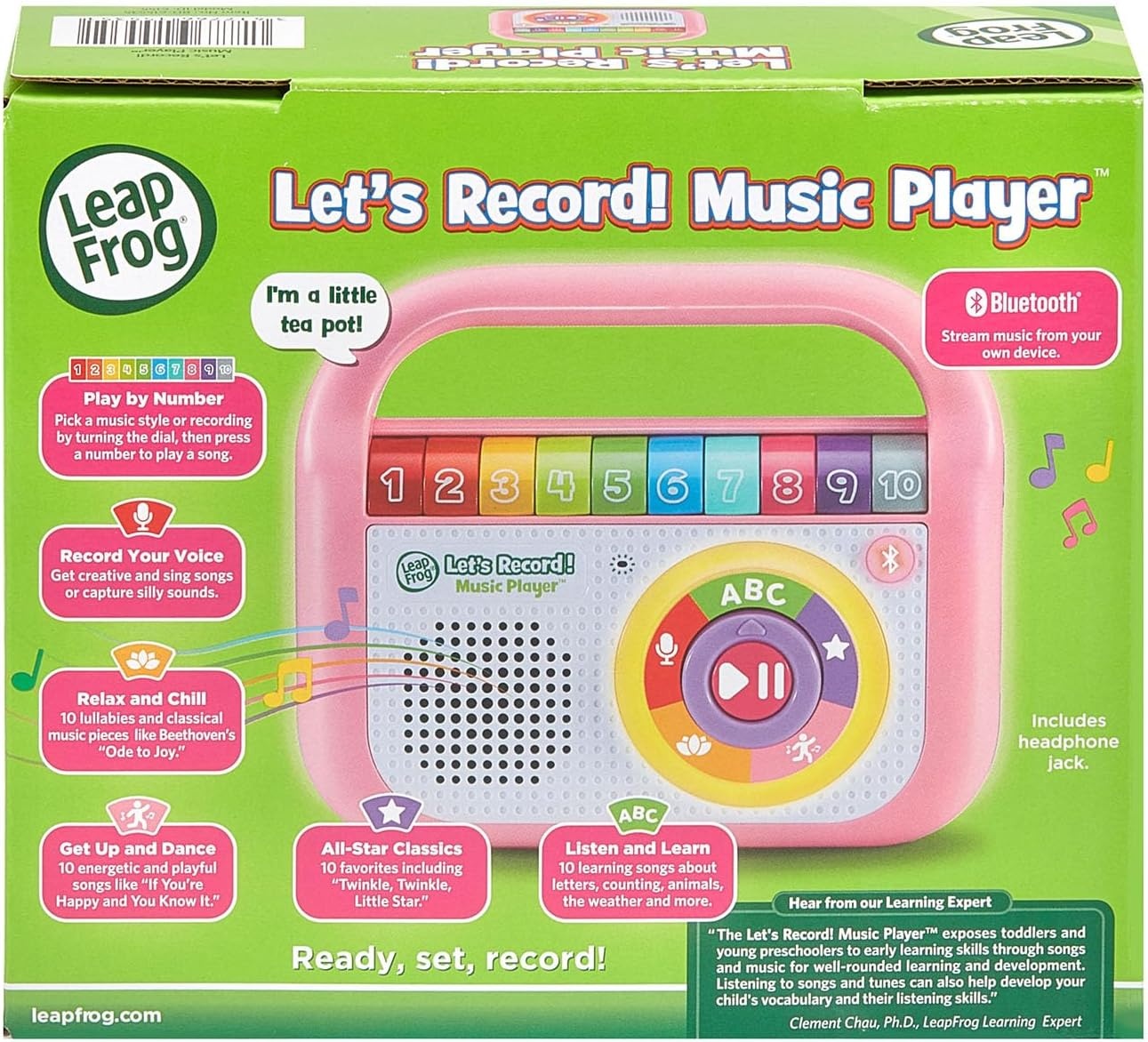 image:imageLeapFrog Lets Record Music Player TealPink