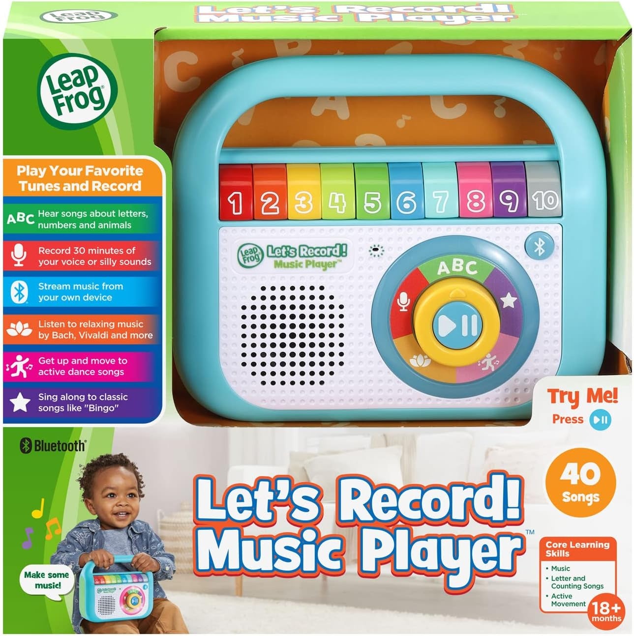 image:imageLeapFrog Lets Record Music Player TealTeal