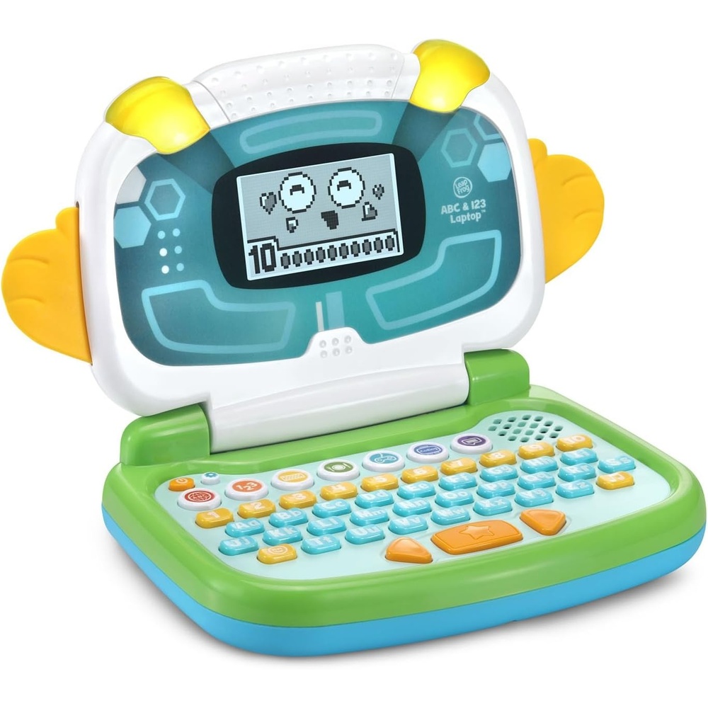 image:imageLeapFrog ABC and 123 Laptop for Preschoolers Ages 37 Years PinkGreen
