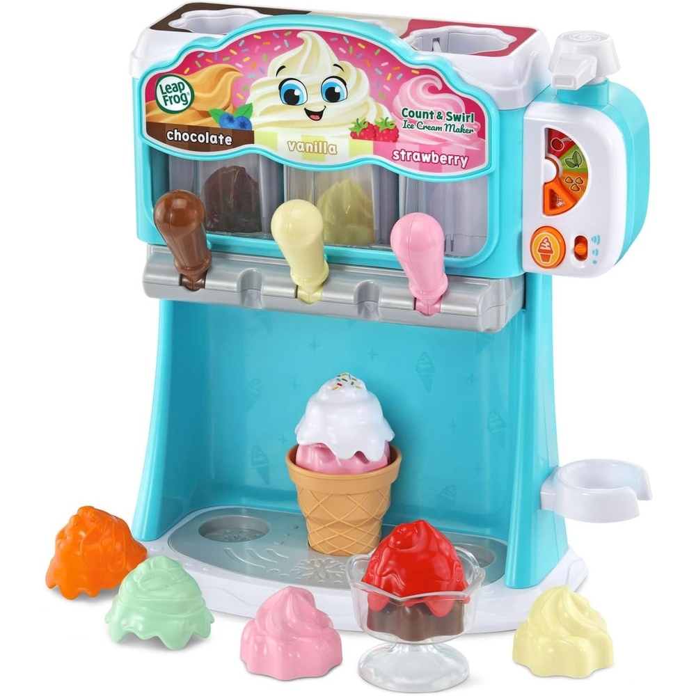 image:imageLeapFrog Count and Swirl Ice Cream Maker Playset for Kids PinkBlue