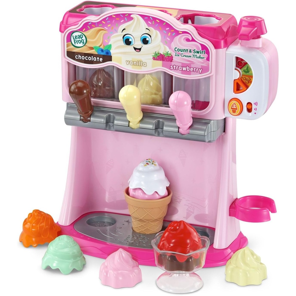 image:imageLeapFrog Count and Swirl Ice Cream Maker Playset for Kids PinkPink
